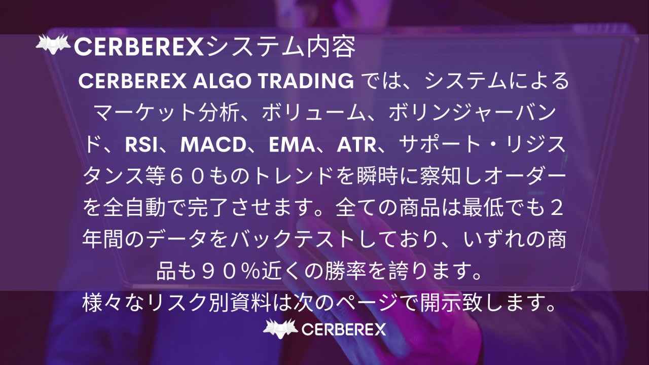 Cerberex Algo Trading US$10K Plan No Subscription Trial Plan One Time Only - Cerberex 